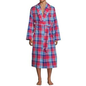 Polo Ralph Lauren Large / X-Large Bennet Plaid Woven Cotton Robe House Coat